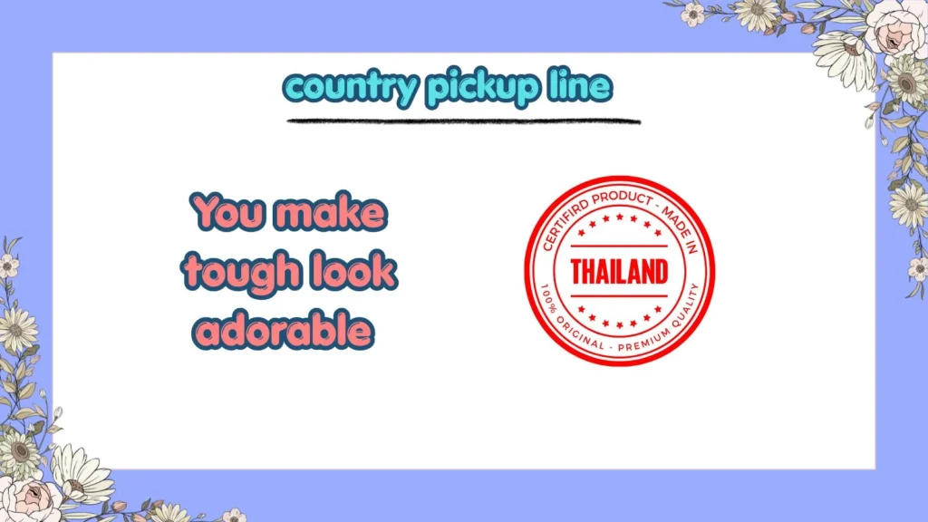 Can Country Pickup Lines Work Over Text