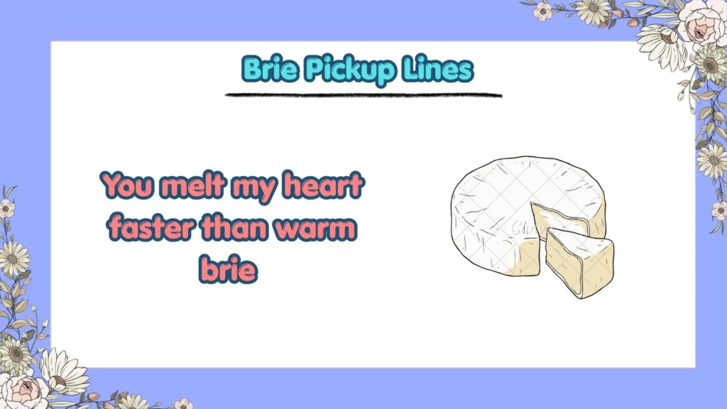 What Are the Funniest Brie Pickup Lines