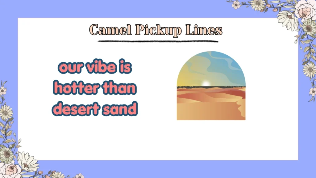 Camel Pickup Lines