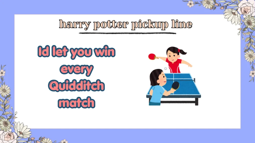 harry potter pickup line