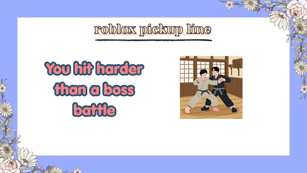 roblox pickup line