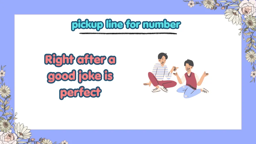 pickup line for number