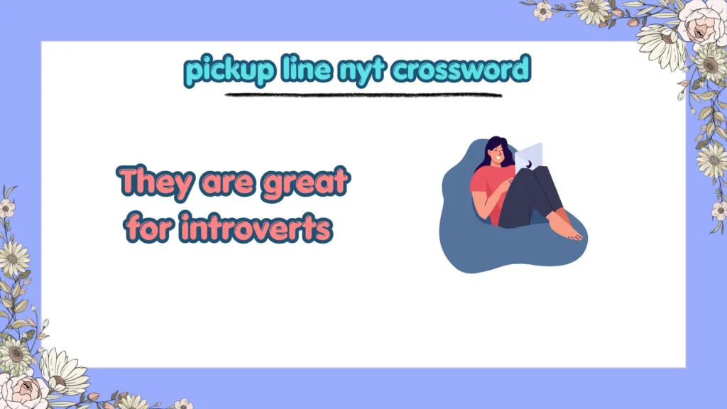 pickup line nyt crossword
